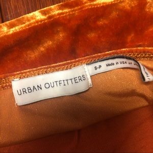 Urban Outfitters Tops - Urban Outfitters Orange Velvet Cropped Cami Urban Outfitters Tops - Urban Outfitters Orange Velvet Cropped Cami
